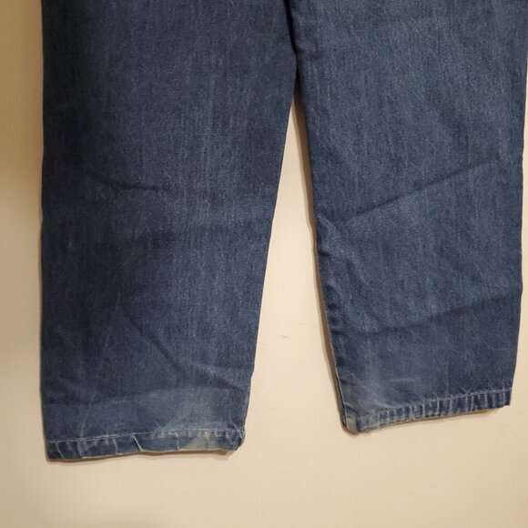 Y2k Exhaust baggy denim blue jeans size 34 - Picture 5 of 8